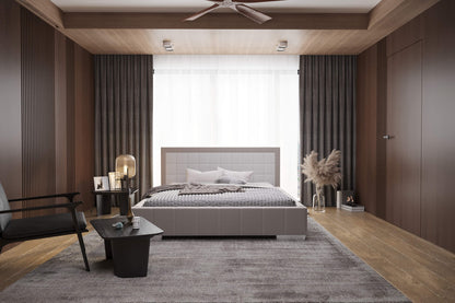 Łóżko tapicerowane 80270 z dwukolorowym zagłówkiem – zdjęcie 2