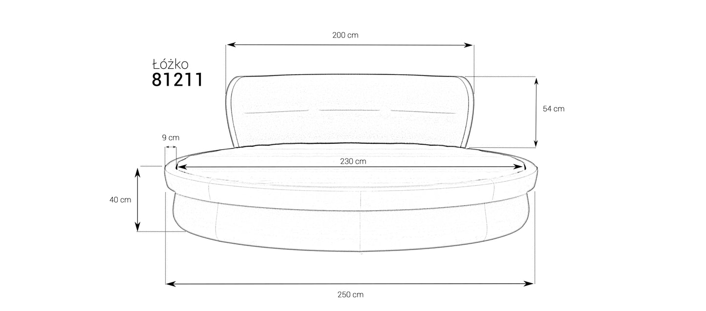 Łóżko tapicerowane 81211