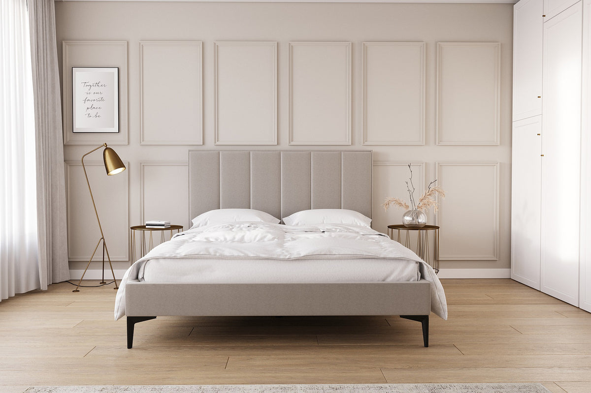 Łóżko tapicerowane 81244 z zagłówkiem przeszytym w panele – zdjęcie 2