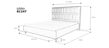 Łóżko tapicerowane 81247