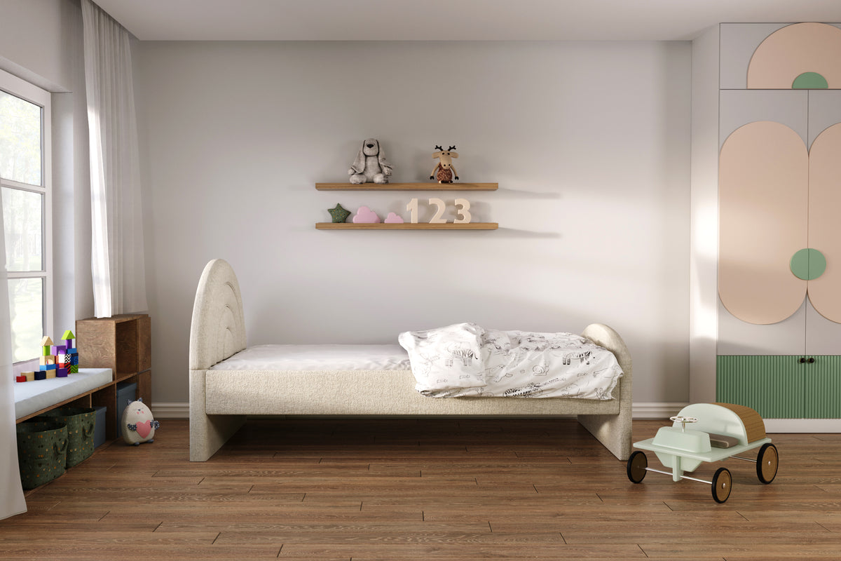 Łóżko dziecięce 81267 z zagłówkiem w kształcie tęczy – zdjęcie 2