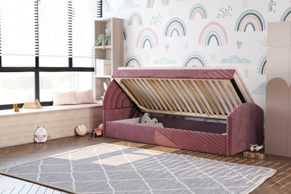 Łóżko dziecięce 81267 z zagłówkiem w kształcie tęczy – zdjęcie 6