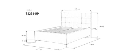 Łóżko tapicerowane 84274