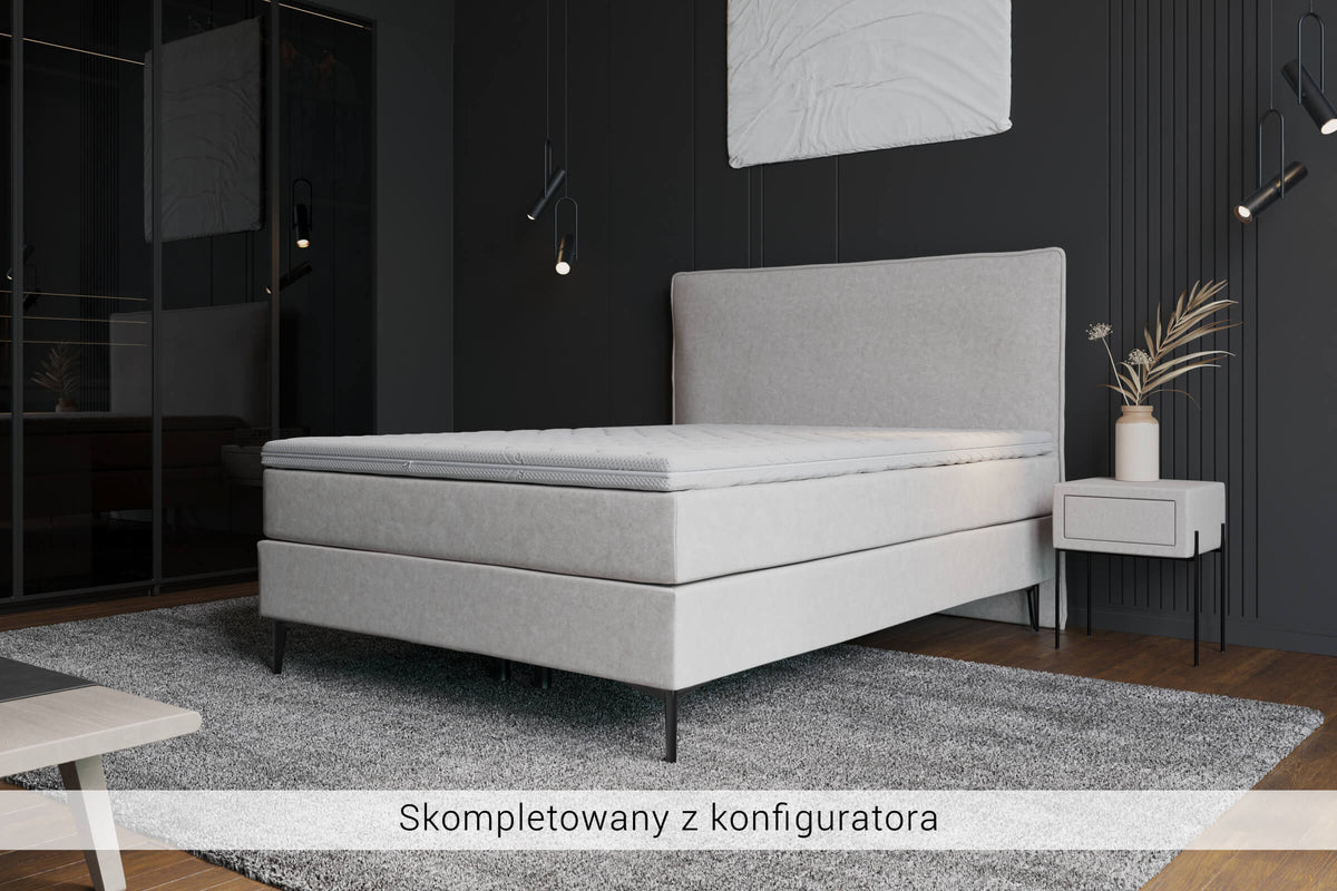 Łóżko kontynentalne BTFKy – zestaw z materacem i zagłówkiem Z91 – zdjęcie 3