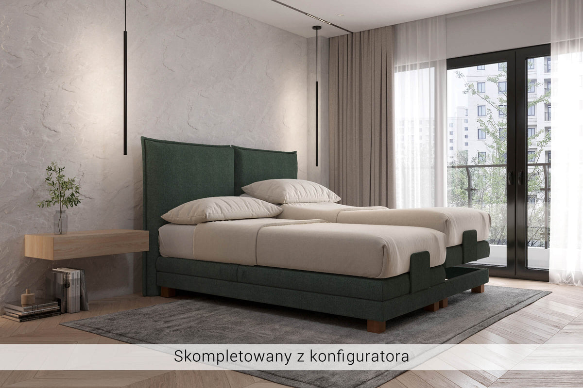 Łóżko kontynentalne KE-MTFK-N-PB-DE-BLO – zestaw z zagłówkiem Z07 – zdjęcie 3