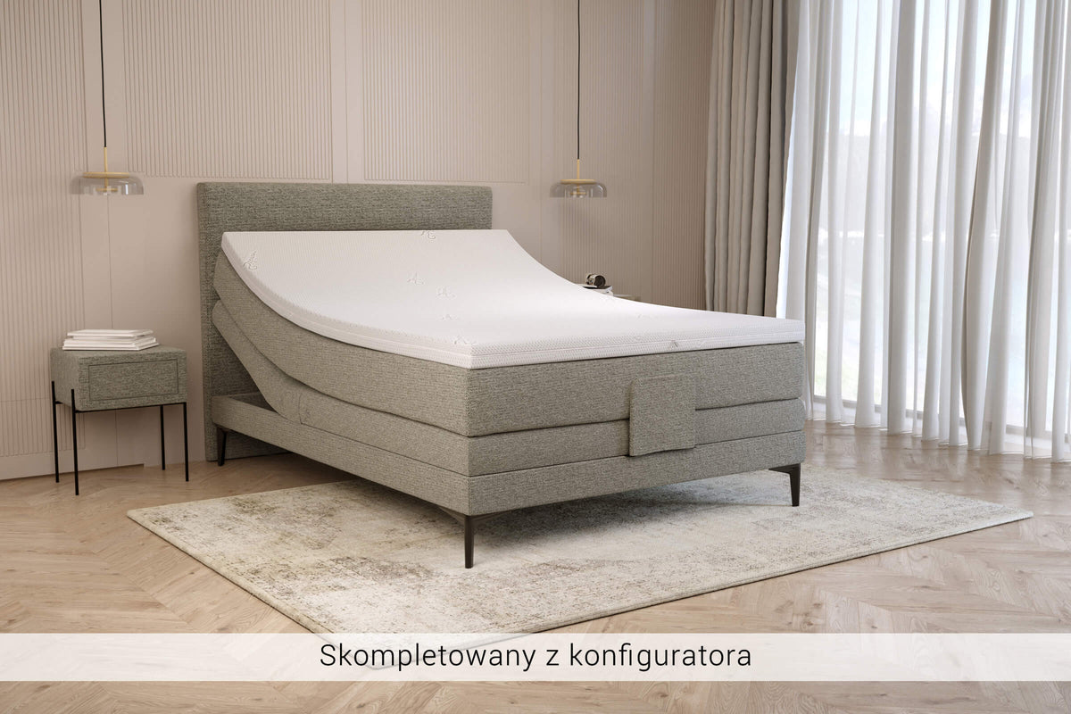 Łóżko kontynentalne KE-MTFK-Y-N-PB-DE-BLO – zestaw z zagłówkiem Z07 – zdjęcie 3