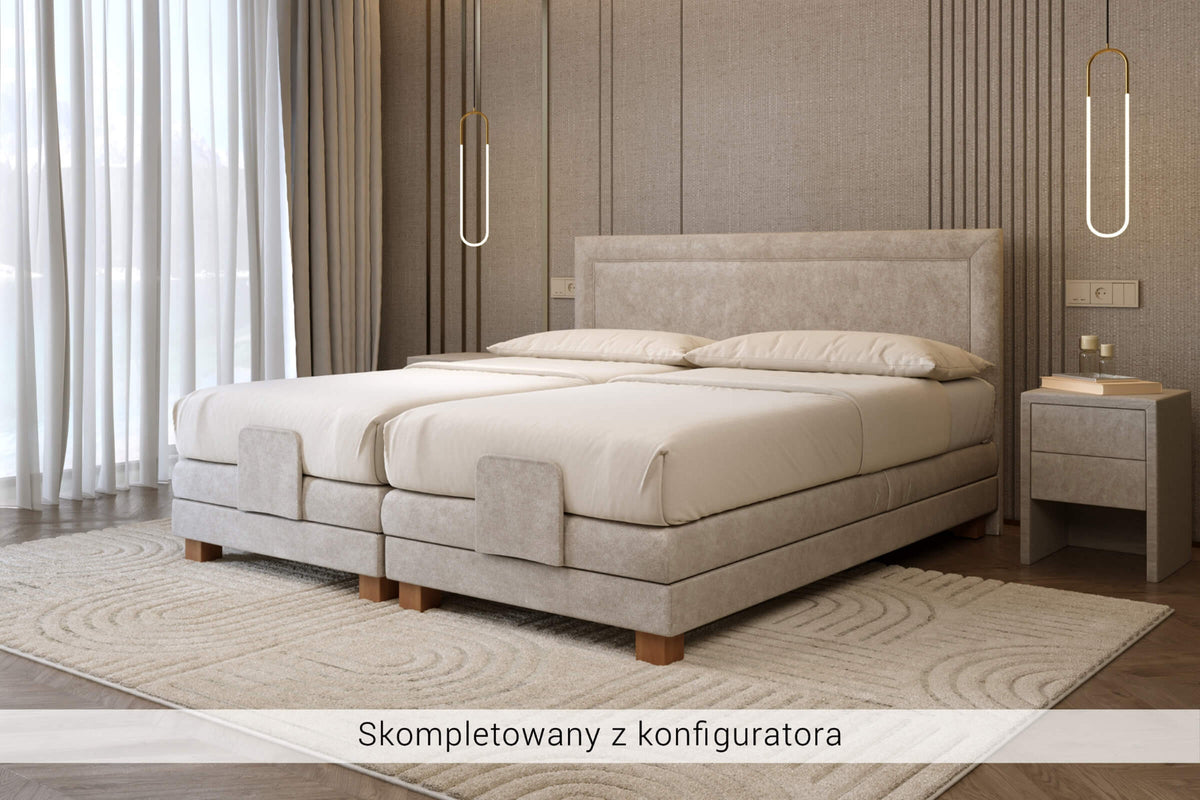 Łóżko kontynentalne KE-OCTO5-MTFK-N-PB-DE-BLO z zagłówkiem Z96 – zdjęcie 3