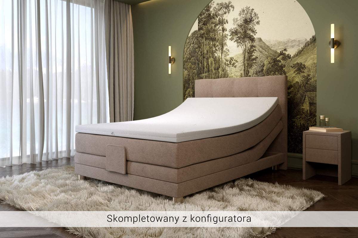 Łóżko kontynentalne KE-OCTO5-MTFK-Y-N-DE-BLO – zestaw z zagłówkiem Z96 – zdjęcie 3