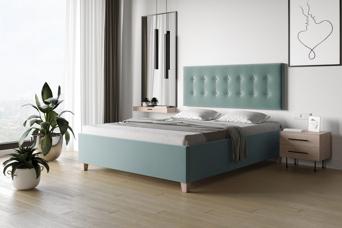 Zagłówek panelowy niski 012 pikowany z guzikami, 60 cm – zdjęcie 2