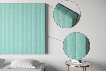 Zagłówek panelowy wysoki 058 z pionowymi przeszyciami, 120 cm – zdjęcie 4